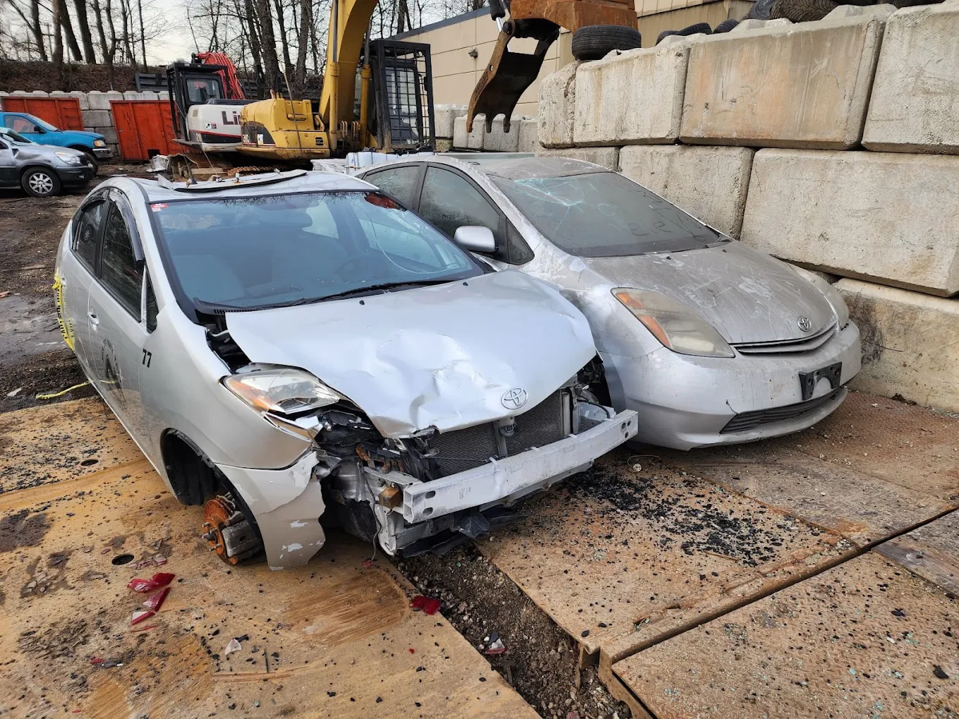 Damaged and non running car removed in North Vancouver